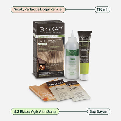 BioKap Nutricolor Delicato Rapid Saç Boyası 135 ml | 9.3 Ekstra Açık Altın Sarı