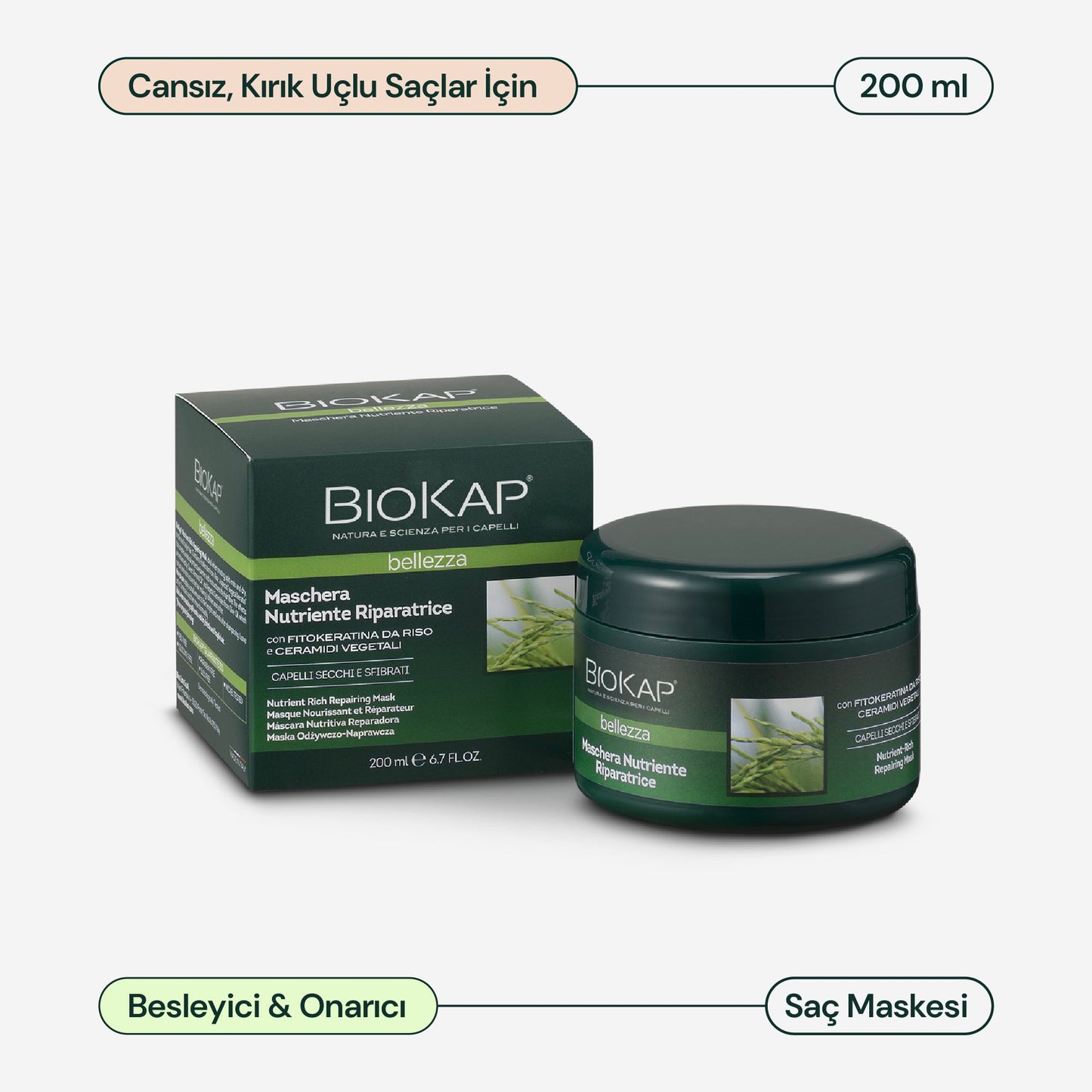 Bellezza Besleyici Onarıcı Maske - 200 ml